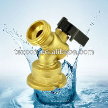 Quarter-Turn Low Pressure Brass Sillcock Valves black handle QT74X050